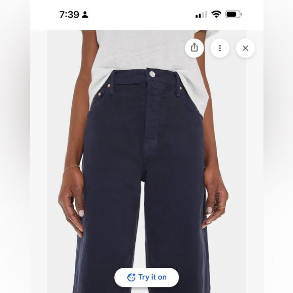 MOTHER Denim - MOTHER High-Waisted Spinner Skimp in The devil may care